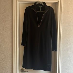 Ralph Lauren black dress.